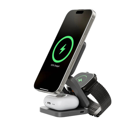 packshot — Chargeur Sans Fil Magnétique Pliable MagFold™